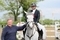 Samantha Wiseman and As His Lordship Lead the Way at South View GFS Saddles Newcomers Second Round 